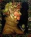 Summer, 1573 Fine Art Stretched Canvas Poster Print by Giuseppe Arcimboldo, 17x21