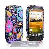HTC Desire C Case Silicone Jellyfish Cover With Screen Protector & Clothby Yousave Accessories
