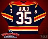 Alex Auld Autographed/Hand Signed Florida Panthers Blue CCM Replica Jersey