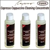 Capresso 63801 Cappuccino Cleaning Concentrate 3-Pack Bottle 250ml for All Frothing Systems