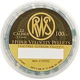 Umarex RWS Hyper Velocity 2137510 100 Rounds Air Gun Pellets, 0.22 Caliber, Orange