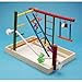 Penn-Plax Bird Life Wooden Playpen – Perfect for Parakeets, Lovebirds, Parrotlets, Cockatiels, and Green Cheek Conures – Medium