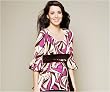 The Olian Lantern Sleeve Empire Nursing Top with Sash