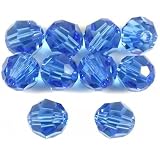 Swarovski Crystal Round 5000 6mm SAPPHIRE Beads (10) 544206 ~ Swarovski
