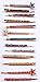 L.A. Girl Matte Pigment Gloss Set of 3 with Glamorous Hair Pin (Obsess, Instinct, Frisky)