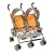 Jeep Wrangler Twin Sport All-Weather Umbrella Stroller in Fierce