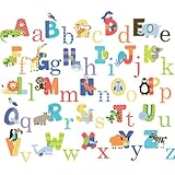 Animal Alphabet Baby Nursery Peel andStick Wall Art Sticker Decals