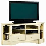Harbor View Antique Cream Corner TV Stand Antique Cream