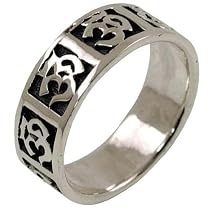 Om Tranquility Band - Sterling Silver Ring