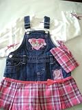 Disney Princess 2 Piece Shirt & Denim Dress with Matching Purse