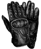 Men's Protective Padded Leather Racing Gloves - Size : Medium