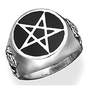 Roseus Pentagram Alchemy Gothic Ring