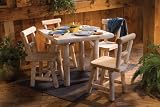 Kitchen & Housewares : Rustic Natural Cedar 225 Solid Seat Dining Chair