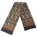 100% Luxurious Charmeuse Silk Men's Double Layer Egyptian Wall Painting Story Hand Rolled Edges Long Scarf - Various Colors