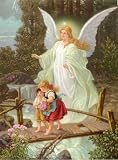 Holy Schutzengel (Guardian Angel) poster print,7.5 in. x 10 in.