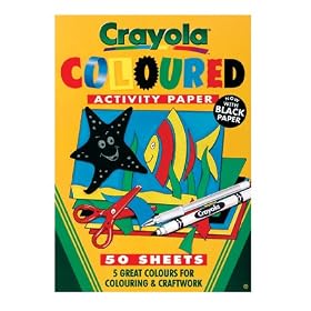 Crayola A4 Coloured Activity Paper 50 sheets
