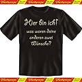 Lustige Witzige Coole Fun T-Shirt Hier bin ich! - Mit Absperrband Partyzone Gratis - Mit Absperrband Partyzone Gratis