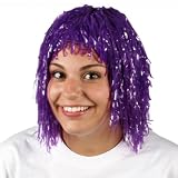 Purple Pom Head Wig