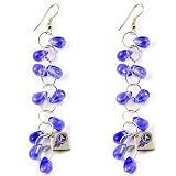 NFL Touch by Alyssa Milano Tennessee Titans Blue Beaded Drop Earrings