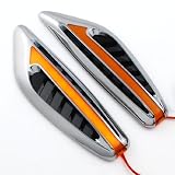 Attractive Amber Lens LED Roadster Coupe Turbo Racing Car SUV Truck Air Hood Bonnet... by Astra Security
