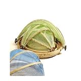 Garden and patio furnitures item: Set of 3 Tiki Blue and Natural Food Covers