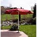 Sonnenschirm 3m ALU mit Kurbel burgund, Gartenschirm