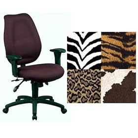 Office Star SC585 Work Smart Zebra Animal Print Dual Function Office Desk Chairs by Chairs ObiwanSales