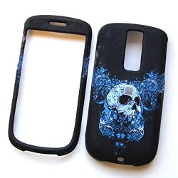 HTC myTouch 3G (NOT 3.5mm jack) T-Mobile T-Mobile Rubberized Snap-on Protector Hard Case Image Cover "Tribal Skull" Design