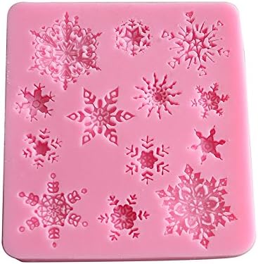 Elegance4beauty(TM) Novelty Fresh Snowflake Silicone Fondant Cake Mold Chocolate