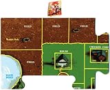 Top-Left portion of the Game Board for 1985 Wabbit Wampage Adventure Board Game - (Displays the Duck Pond)