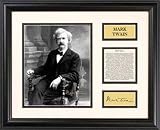 Mark Twain - Portrait - Framed 7 x 9 Photograph