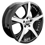 Acura CL 2.2L & 3.0L 1998-2000 PHANTOM II Black Wheels Rims and Tires