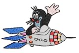 Produkt-Bild: Der kleine Maulwurf 9 cm * 5,6 cm B&Uuml;GELBILD mit Rakete