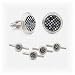 Onyx and MOP Checker Step Stud Set