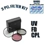 Zeikos High Resolution 3-piece Filter Set (UV, Fluorescent, Polarizer) For The Nikon D3, D40, D40X, D50, D60, D70, D80, D90, D100, D200, D300, D700 Digital SLR Cameras Which Have Any Of These (18-55mm, 55-200mm, 50mm) Nikon Lenses + Super Deal Microfiber Cleaning Cloth