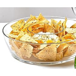 Luigi Bormioli Gallerie 11-Inch Chip and Dip Server