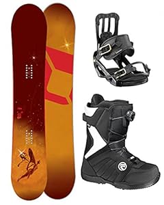 Sapient Infinity Women's Snowboard with Salomon Bindings and Flow BOA Boots - Board Size 151 (Boots Sz 8)