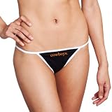 NCAA Oklahoma State Cowboys Thong Panties, Black, X-Small at Amazon.com