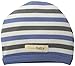 L'ovedbaby Unisex-Baby Newborn Organic Cute Cap, Slate Stripe, 0-3 Months