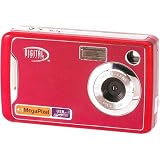 Digital Concepts 4.1 mp Point & Shoot Digital Still Camera with Zoom, Digital Clips, Color 1.5 TFT Screen, Red