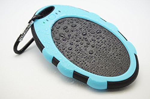 Lufei Olstar Solar Panel Charger 5000mah Rain-resistant and Dirt/shockproof Dual USB Port Portable Charger Backup External Battery Power Pack for Iphone 5s 5c 5 4s 4, Ipods(apple Adapters Not Included), Samsung Galaxy S5 S4, S3, S2, Note 3, Note 2, Most Kinds of Android Smart Phones,windows Phone and More Other Device (blue)