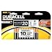 Duracell MN2400B20Z CopperTop Alkaline-Manganese Dioxide Battery Mega Pack, AAA Size, 1.5V (Pack of 20)