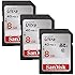 3x Genuine SanDisk Ultra 8GB Class 10 SDHC Flash Memory Card Up To 40MB/s- 266x SDSDUN-008G-G46 (Newest Version)