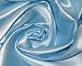 SilkNOW 100% Pure Silk Seamless Fitted Sheet Queen Sky Blue