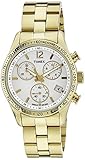 UPC 753048514922 product image for Timex Ameritus Chronograph White Dial Gold-tone Ladies Watch T2P058 | upcitemdb.com
