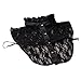 DDLBiz Women Lace Hook Flower Vintage Fake Shirt Collar Necklace Choker Collar (Black)