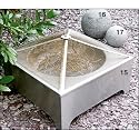 NEW MILAN SQUARE STAINLESS STEEL FIREPIT CHIMINEA BBQ