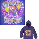 DISNEY CHEERLEADER KIM POSSIBLE SWEATSHIRT HOODIE HOODED PURPLE GIRLS Varsity Cheer Squad