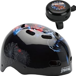 Bell Spider-Man Tracer Child Cycling Helmet Value Pack