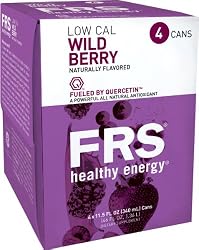 FRS Healthy Energy Liquid, Low Cal Wild Berry, 11.5-Ounce Cans (Pack of 24)